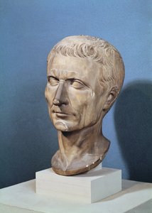 ジュリアス・シーザーのバスト（紀元前100-44年）（大理石）